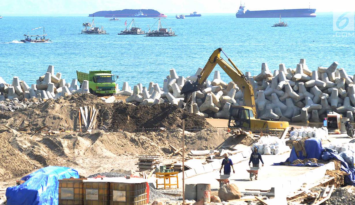 FOTO Pembangunan Pelabuhan Laut Pengumpan di Sukabumi