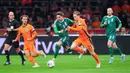 Hasil ini membawa Belanda menutup Grup G sebagai pemuncak klasemen dengan total 20 poin dan memastikan satu tempat di Piala Dunia 2026. (AP Photo/Peter Dejong)
