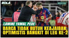 Lamine Yamal optimistis Barcelona bisa membalikkan kekalahan 0-2 dari Atletico Madrid di leg kedua Liga Champions, dengan dukungan Hansi Flick yang percaya timnya mampu bangkit lewat permainan kolektif.