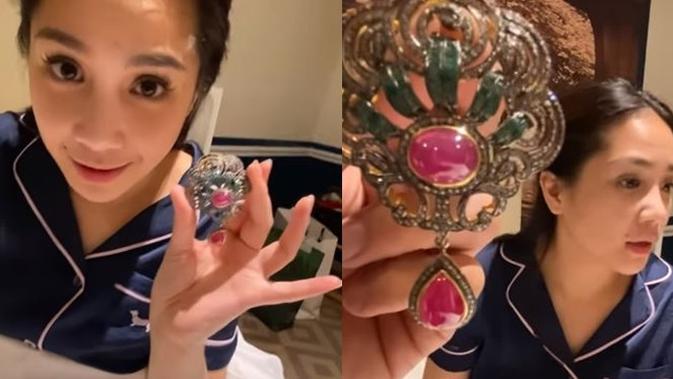 Raffi Ahmad beri kejutan Nagita dengan memberikan perhiasan berlian dengan harga fantastis. (Sumber: YouTube/Rans Entertainment)