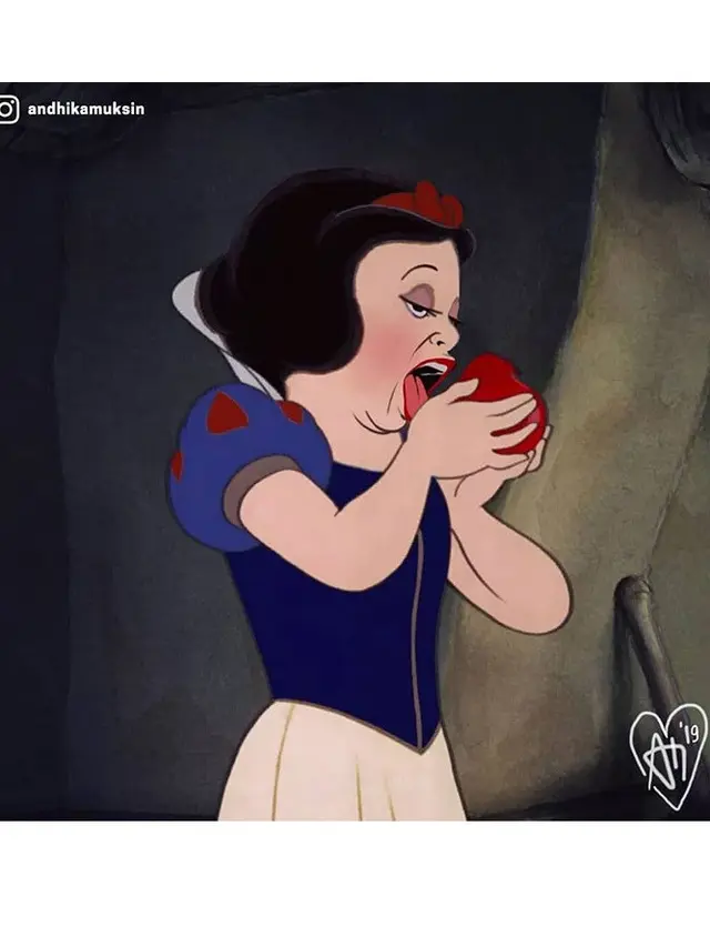 Putri Disney Sehari-hari (Sumber: Boredpanda)