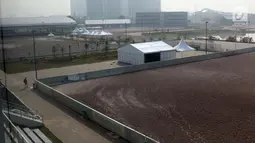 Suasana arena berkuda di kawasan Jakarta International Equestrian Park Pulomas, Jakarta, Kamis (2/8). JIEPP akan menjadi venue tiga cabang equestrian Asian Games 2018. (Liputan6.com/Helmi Fithriansyah)