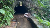 Wisata Tubing Goa Coblong di Kabupaten Sukabumi, menyimpan sejarah kelam jadi persembunyian kelompok pemberontakan DI/TII (Liputan6.com/Fira Syahrin).