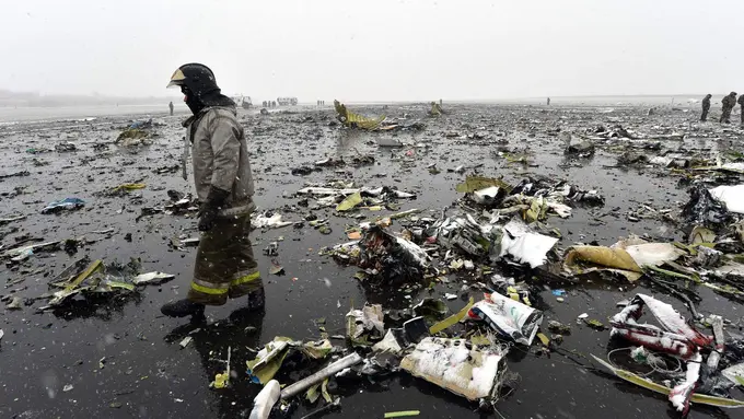 Gagal Mendarat, Seluruh Penumpang FlyDubai Tewas