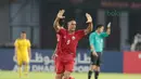 Addison Oliveira merayakan gol ke gawang Song Lam Nghe An FC pada laga Piala AFC 2018 di Stadion Utama GBK, Senayan, Jakarta, (13/3/2018). Persija Jakarta menang 1-0. (Bola.com/Nick Hanoatubun)