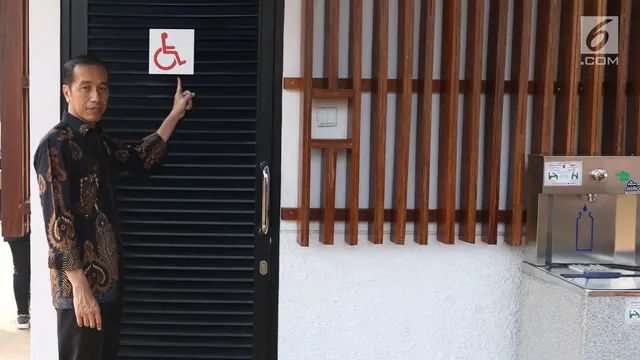 Jokowi Tinjau Fasilitas Disabilitas di GBK