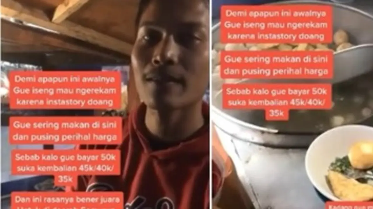 Viral Penjual Bakso Tak Patok Harga, Bayarnya Terserah Pembeli