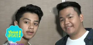 Bastian Steel dan Kiki CJR temu kangen di panggung HUT SCTV yang ke-26.