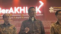 Menteri Hukum Supratman Andi Agtas saat konferensi pers di Jakarta, Selasa (17/6/2025). (Foto: Liputan6.com/Ady Anugrahadi).