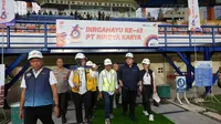 Ketua Umum PSSI Erick Thohir melakukan kunjungan ke Stadion Si Jalak Harupat, Bandung, pada Sabtu (11/3/2023). Stadion ini akan digunakan sebagai salah satu lokasi pertandingan Piala Dunia U-20 2023 yang dijadwalkan berlangsung mulai 20 Mei hingga 11 Juni mendatang. (Istimewa)