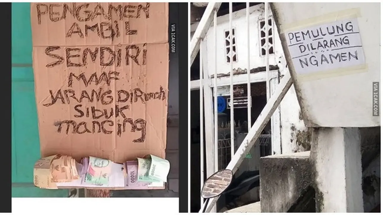 6 Tulisan Peringatan untuk Pengamen yang Datang ke Rumah Ini