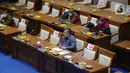 Menristek/Kepala BRIN, Bambang Brodjonegoro memberi paparan dalam rapat kerja dengan Komisi VII DPR di Kompleks Parlemen, Jakarta, Selasa (30/3/2021). Rapat kerja tersebut membahas tentang progres kelembagaan BRIN sesuai amanat UU nomor 11 Tahun 2019 tentang Sisnas Iptek. (Liputan6.com/Angga Yuniar)
