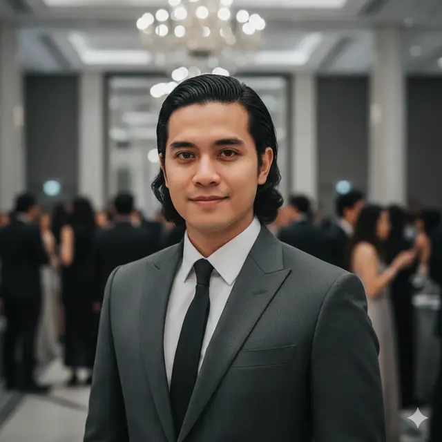 Model Rambut Pria Comma Hair Panjang (Foto: Gemini AI)