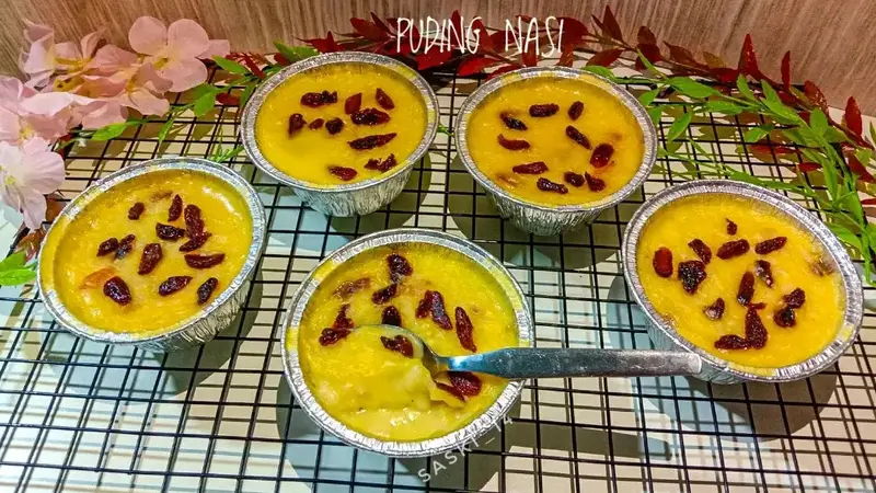 Resep puding nasi sisa. (dok. Cookpad @saski_14)