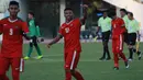 Bek Timnas Indonesia U-19, Rifad Marasabessy, merayakan kemenangan atas Brunei U-19 pada laga kualifikasi Piala Asia U-19 di Stadion Puju Public, Gyeonggi, Selasa (31/10/2017). Timnas U-19 menang 5-0 atas Brunei. (Bola.com/Media PSSI)