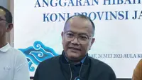 Ketua Umum KONI Jabar, M Budiana. (Bola.com/Erwin Snaz)