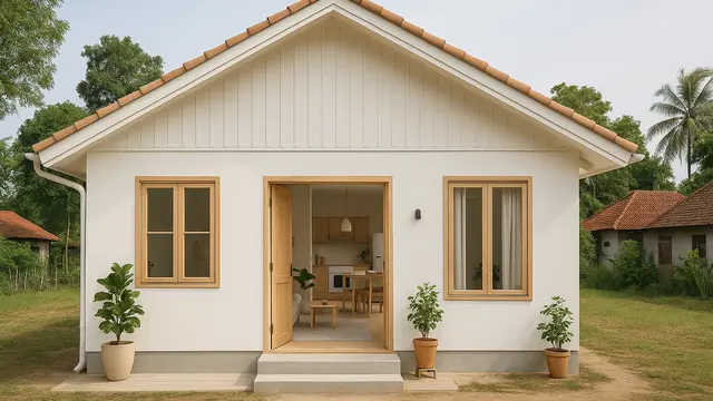 Inspirasi Rumah Bagus Sederhana dengan Lantai Kayu yang Memikat/via ChatGPT