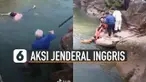Beredar video aksi heroik yang dilakukan oleh Jenderal Inggris ketika menyelamatkan siswa yang tenggelam di sungai.