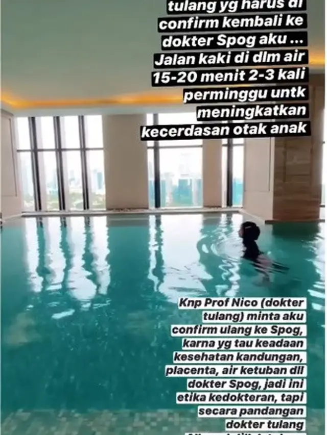 6 Momen Chacha Frederica Jalani Program Tingkatkan Kecerdasan Janin