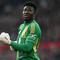 Kiper Manchester United asal Kamerun #24, Andre Onana, terlihat selama pertandingan Liga Primer Inggris antara Manchester United dan Arsenal di Old Trafford di Manchester, Inggris barat laut, pada 9 Maret 2025. (Paul ELLIS/AFP)
