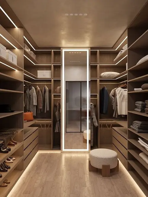 Lemari Pakaian Walk-in Closet