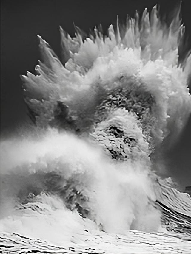 Ombak Laut Mirip Wajah Manusia