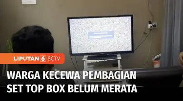 Pemerintah melalui Kementerian Komunikasi dan Informatika secara resmi menghentikan siaran televisi analog di wilayah Jabodetabek, terhitung mulai Kamis (03/11) dini hari tadi. Namun sejumlah warga mengeluhkan belum meratanya pembagian set top box un...