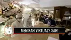 Konsep baru di tengah pandemi Covid-19, menikah secara virtual. Peminatnya membeludak, omzet hingga ratusan juta per bulan.