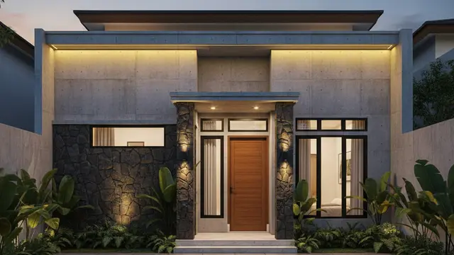 7 Gambar Rumah Minimalis Modern Kekinian dengan Aksen Beton Ekspos, Tampil Elegan Tanpa Banyak Dekorasi