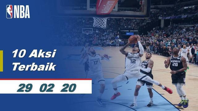 Berita Video 10 Aksi Terbaik NBA 29 Februari 20202