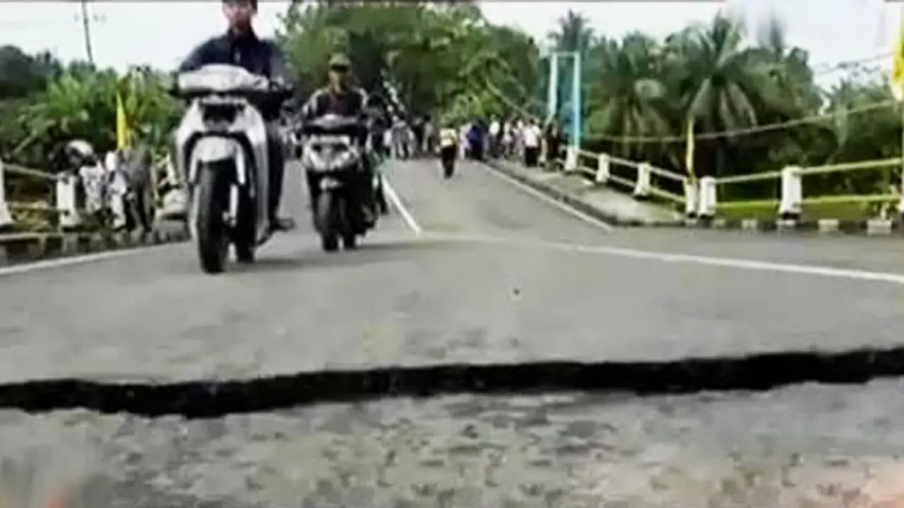 Jalur Utama Ciamis-Pangandaran Putus