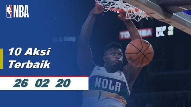 Berita Video 10 Aksi Terbaik NBA 25 Februari 2020