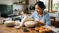 Resep Donat Tanpa Kentang Takaran Sendok, Empuk dan Mengembang Tanpa Timbangan