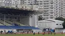 Para pemain Timnas Indonesia U-22 saat latihan di Stadion Rizal Memorial, Manila, Jumat (22/11). Latihan ini persiapan jelang laga SEA Games 2019. (Bola.com/M Iqbal Ichsan)
