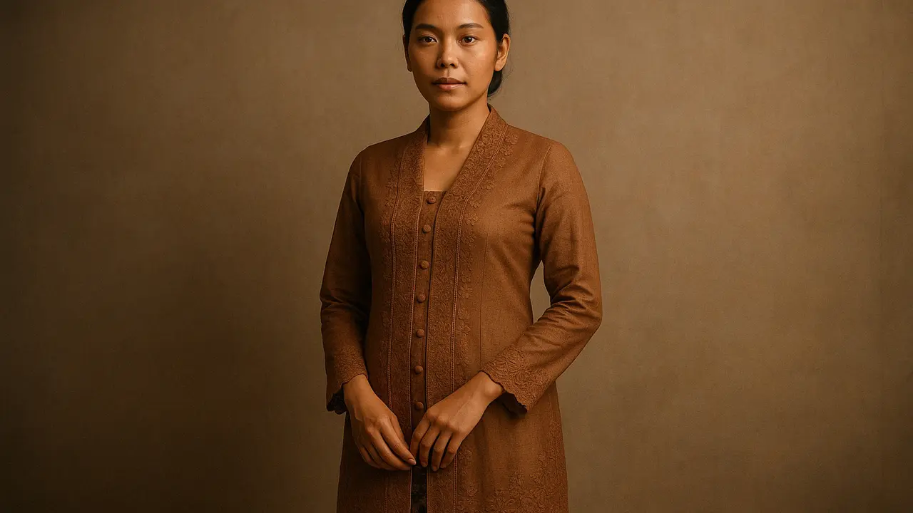 Model Kebaya Kartini Panjang (Foto: Rizka Nur Laily via ChatGPT)