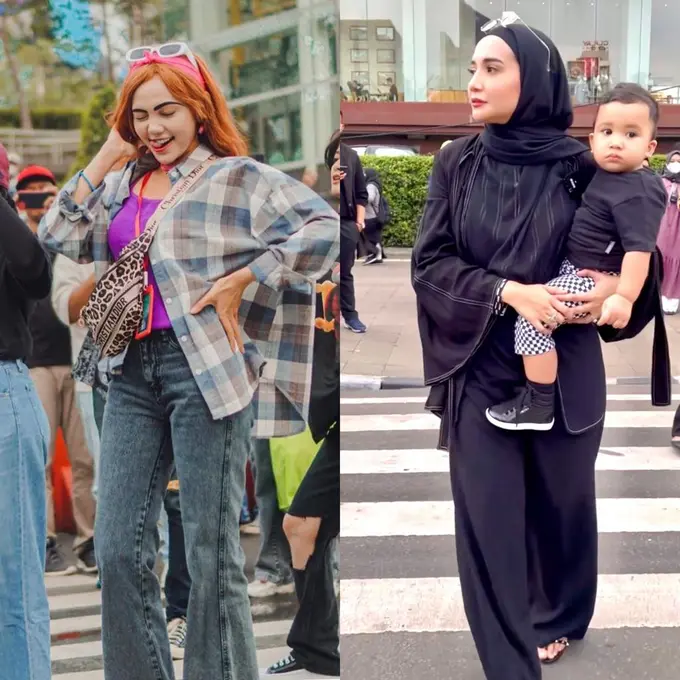 Adu Gaya 6 Artis Melenggang di Citayam Fashion Week, Terbaru Rina Nose hingga Zaskia Sungkar