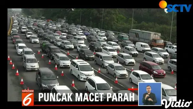 Untuk mengurai kemacetan yang cukup parah, pihak Lantas Polres Bogor memberlakukan sistem buka tutup satu arah dari arah Jakarta menuju arah Puncak.