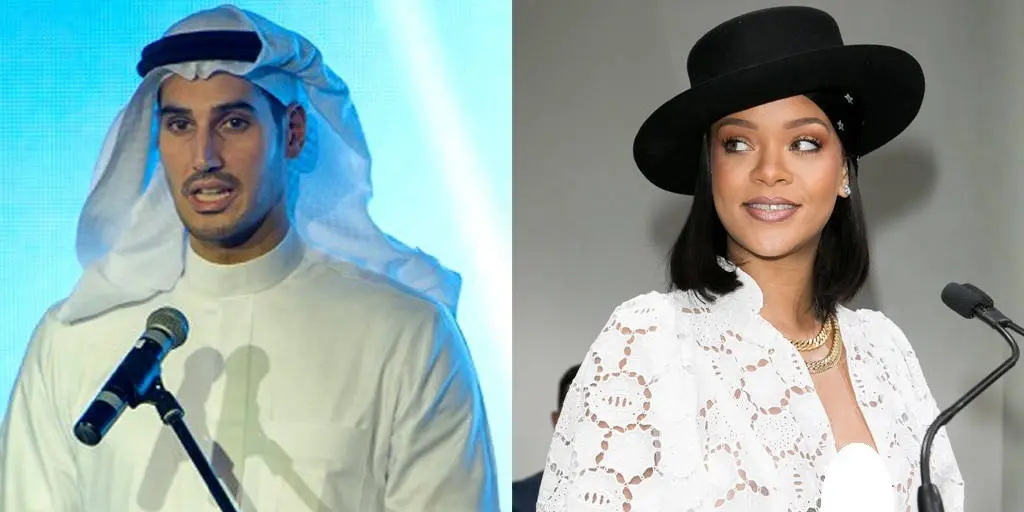 Rihanna dan kekasih barunya, Hassan Jameel. [foto: eonline.com]