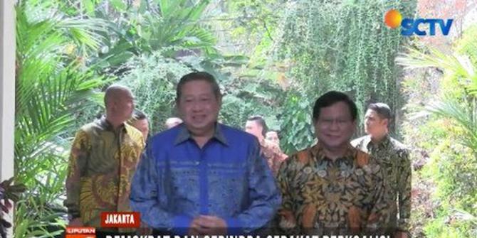Kemesraan SBY dan Prabowo usai Sepakat Berkoalisi