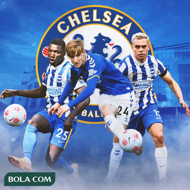 Chelsea - Moises Caicedo, Anthony Gordon, Leandro Trossard