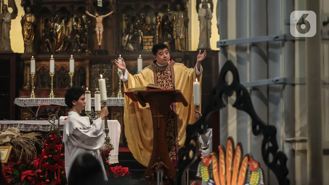 Keceriaan Anak-anak Ikuti Misa Keluarga di Gereja Katedral Jakarta