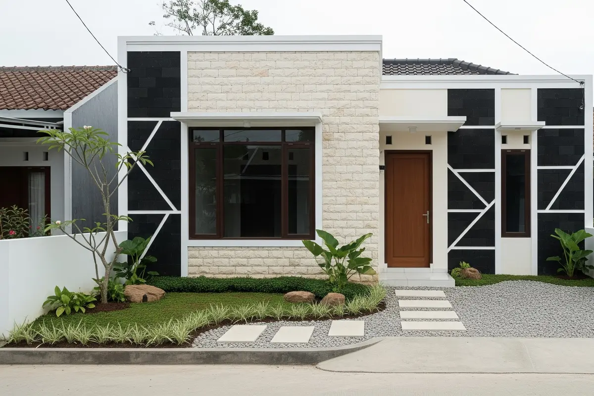 Model Batu Alam Depan Rumah Minimalis