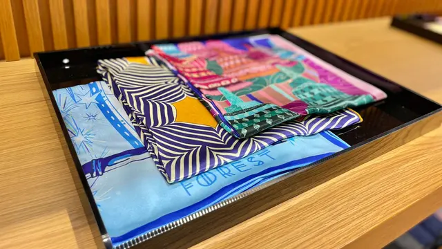 Forest Scarves & Brooches