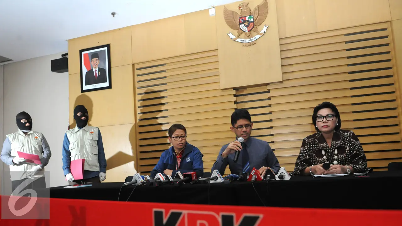 20160629- KPK Tetapkan Politisi Demokrat Sebagai Tersangka- Laode M Syarif dan Pandjaitan-Jakarta-HA