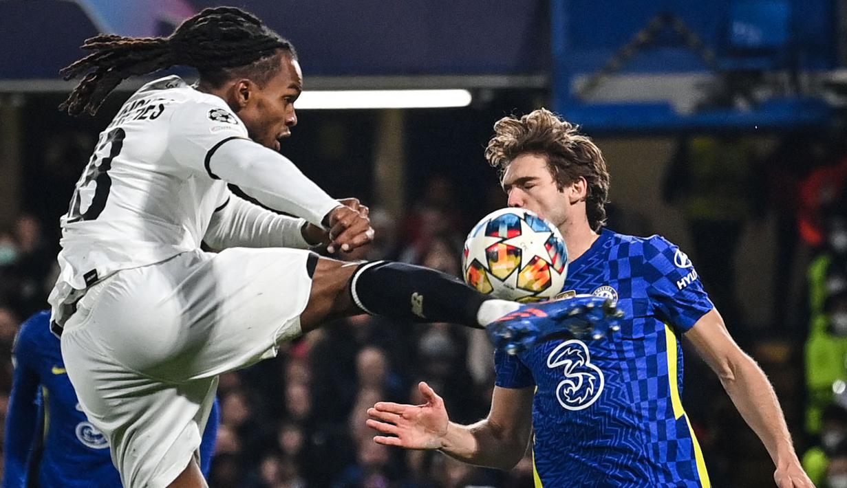 Situasi tidak jauh beda di babak kedua. Lille masih terus berjuang untuk samakan kedudukan sedangkan Chelsea tak tinggal diam untuk gandakan keunggulan. (AFP/Glyn Kirk)