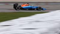 Pebalap Manor Racing, Pascal Wehrlein, puas dengan performa MRT05 yang telah di-upgrade pada dua sesi latihan awal F1 GP Spanyol di Sirkuit Catalunya, Barcelona, 13 Mei 2016. (Bola.com/Facebook/Manor Racing)