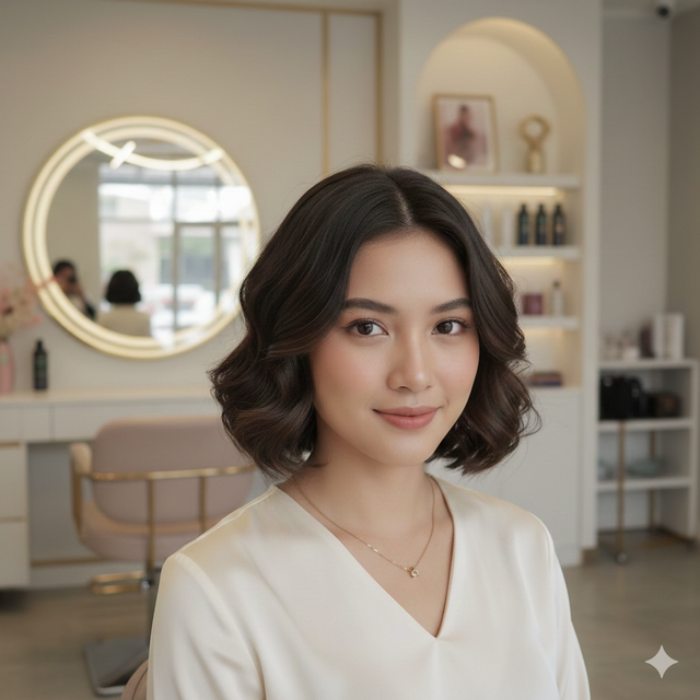10 Model Rambut Wanita Pendek Gelombang, Tampil Stylish Sepanjang Hari