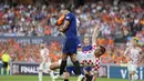 Vatreni -julukan Timnas Kroasia- menang meyakinkan 4-2 atas De Oranye. (AP Photo/Peter Dejong)