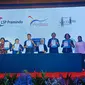 Kementerian Pariwisata dan Ekonomi Kreatif/Kepala Badan Pariwisata dan Ekonomi Kreatif menandatangani MoU Program Certification of Tourism Human Resources di Manhattan, Kuningan, Jakarta, Senin (20/3/2023). (Ist)