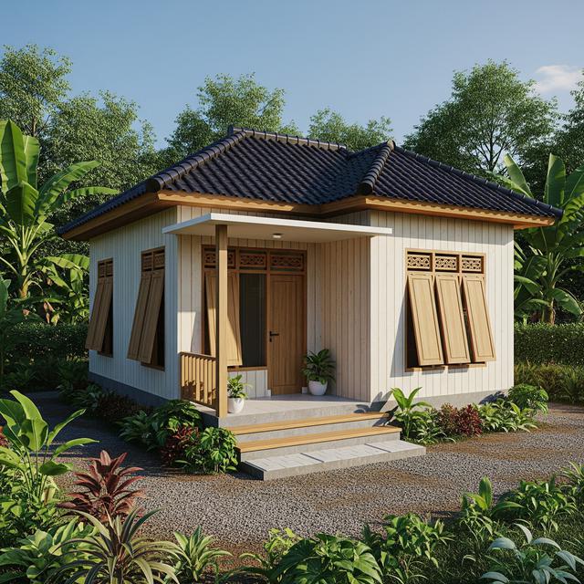 Rumah Murah Minimalis Tapi Elegan di Desa dengan Budget Rp 50 Juta